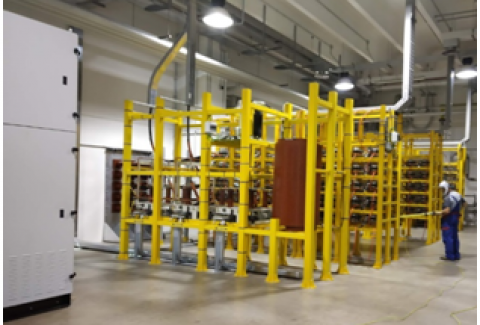 Image of SPIDER hydrogen Beam accelerated with ITER-India’s Acceleration Grid Power supply