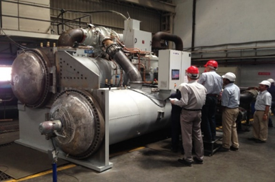 Testing of the chiller