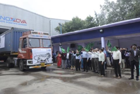 Final shipment flagged off by the dignitaries at M/s INOXCVA, Vadodara on 29th July 2021