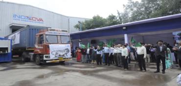 Final shipment flagged off by the dignitaries at M/s INOXCVA, Vadodara on 29th July 2021