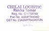 Chilai logistic,rekha tomar,regd.c/1758744,pan.no asmpt6434d ,gst.23asmpt6434d1zn